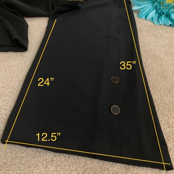 Wide Leg Cropped Pant /Sz 12 - Picture 7 of 7